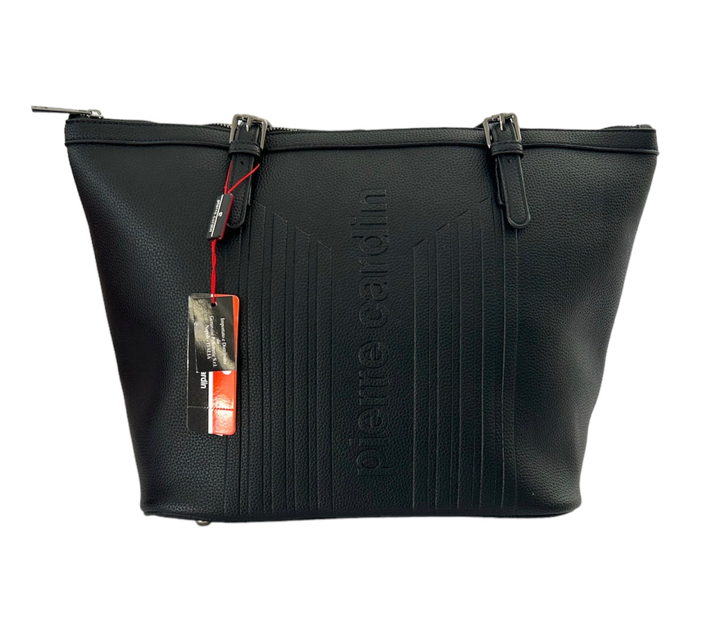 Pierre Cardin borsa grande nero bordeaux blu cobalto